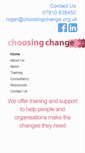 Mobile Screenshot of choosingchange.org.uk